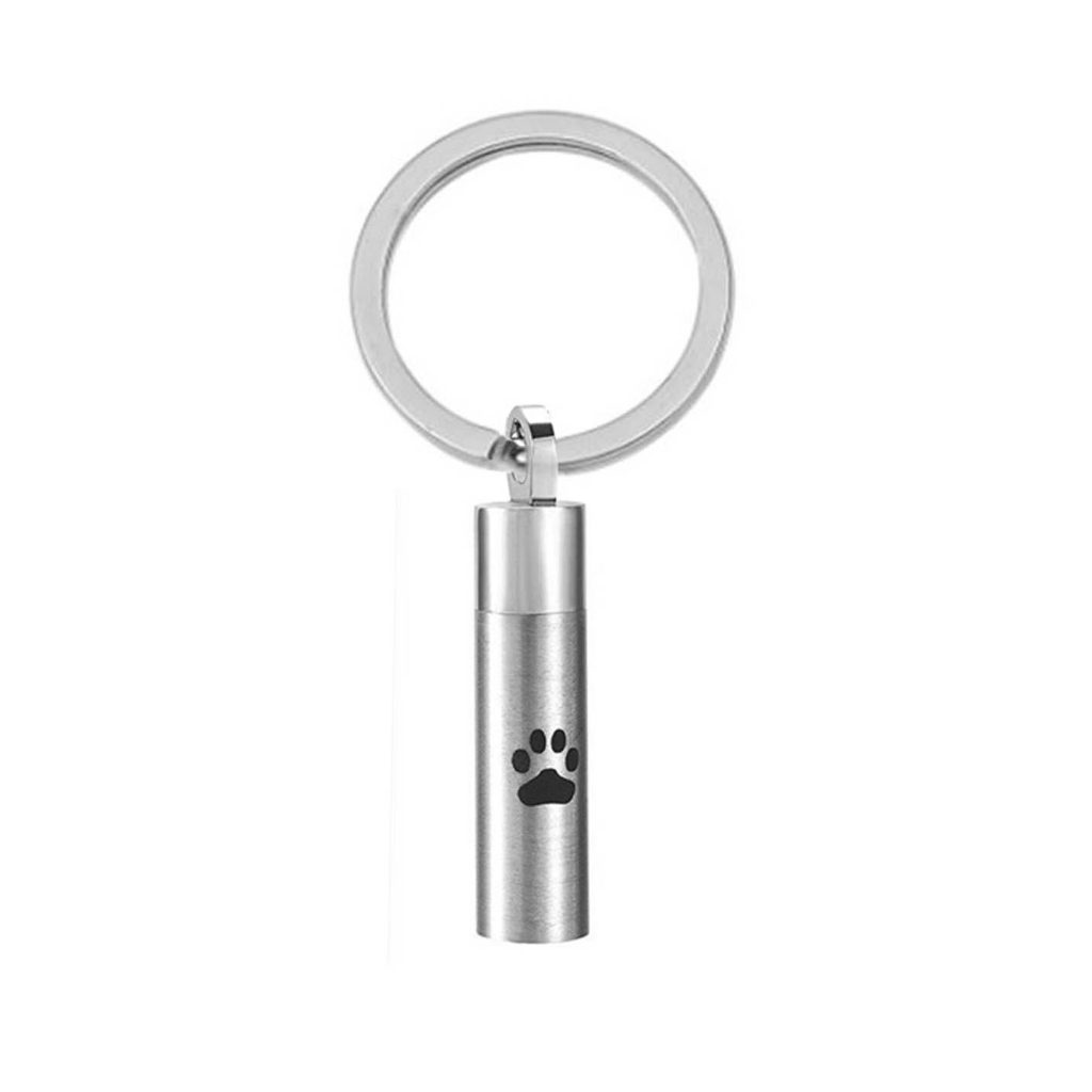 Paw Print Cylinder Keychain - Pet Passages Commerce